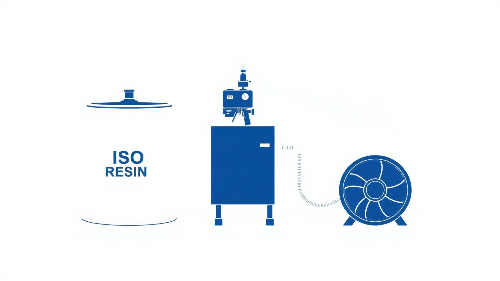Diagram of a plural-component polyurea hot spray system